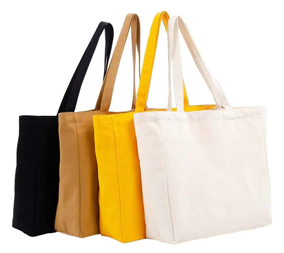 Quality 17 Inch Laptop Luxury Canvas Grocery Tote Bags Shoulder for sale