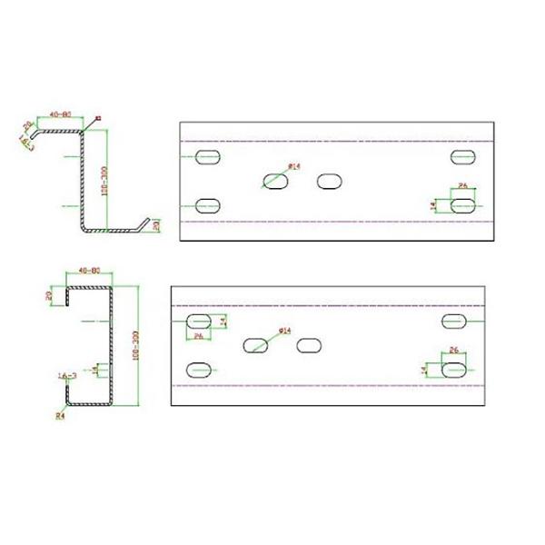 Fully Automatic Change the Size CZ Steel Purlin Channel Shape Making Roll Forming Machine