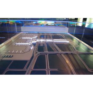 1:200 Scale Model Airport Illuminated International Airport Scale Model