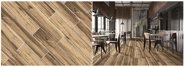 Timber Small Rectangular Tiles , Thin Rectangular Tiles For Exterior Floors