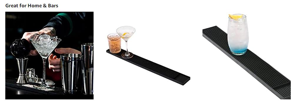 BM-002 Disposable Rubber Bar Mats, Bar Serving Puddle Mat Restaurant