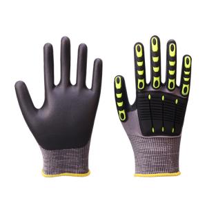 China TPR Silicon Rubber Anti Vibration Gloves Cut Protection Gloves on sale