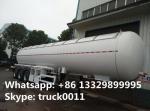 CLW brand 58500Liters bulk lpg gas trailer with sunshield cover for sale, best