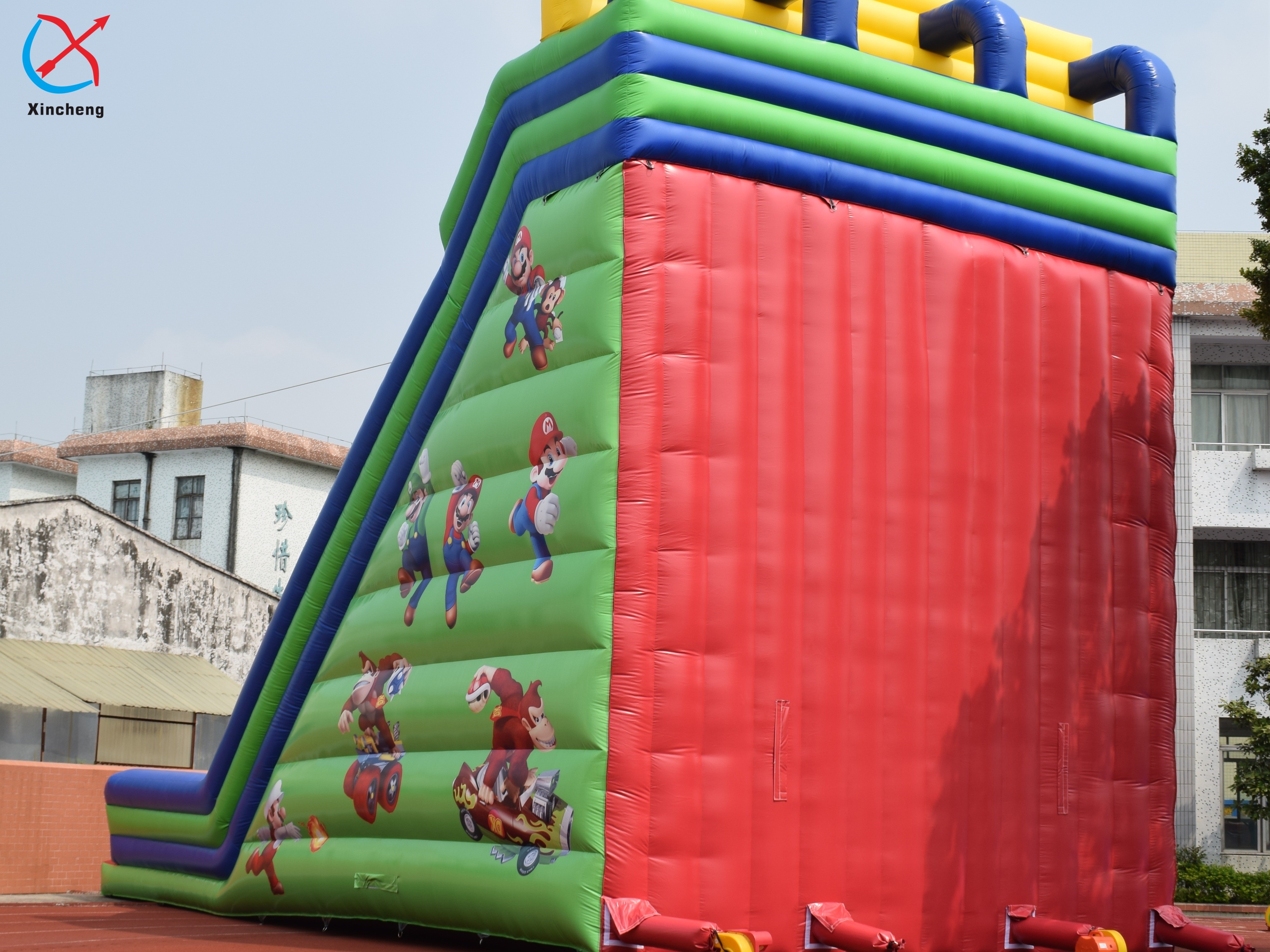 Commercial Inflatable Mario Theme Inflatable Slide Pvc Inflatable Castle