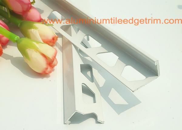 Buy White Right Angle Metal Tile Trim 10mm For Tile Edging Protection at wholesale prices