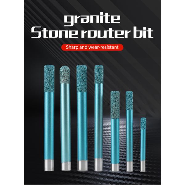 Brazed Granite Hole Cutting Bit 60Degrees 65 Degrees Diamond Drill Bits For Stone