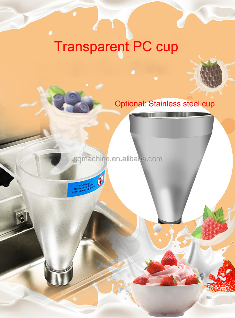 Fruit Ice Cream Blender Machine Swirl Freeze Fruit Ice Cream Maker 110V/220V