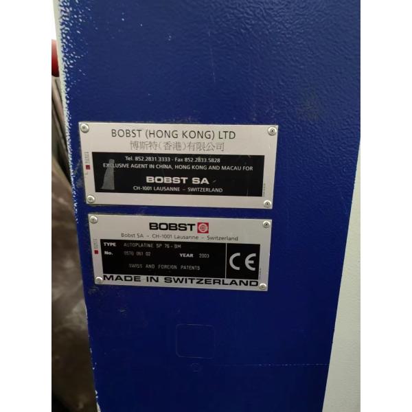 760 Fully Automatic Die Cutting And Bronzing Machine For Other Industries Year 2003