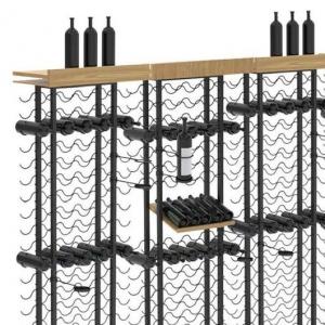 China Wooden Metal Wine Display Racks Shelving Units Shop Fitting Liquor Retail Store on sale