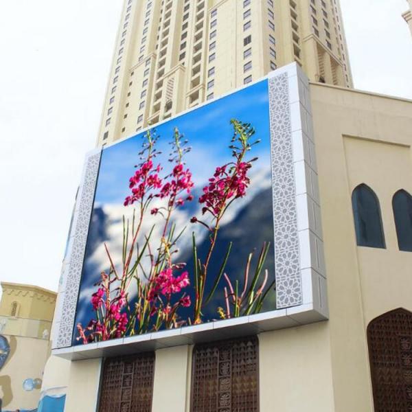 5500 nit Outdoor LED Advertising Display , P6 LED Wall Screen Display Outdoor
