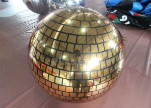 China Reflective Mirror Material Inflatable Reflective Ball Huge Inflatable Disco Balls Wedding Decor Inflatable Mirror Ball on sale