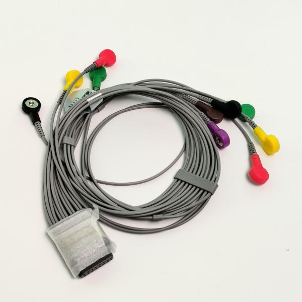 Original Dynamic Holter ECG Lead Wire 12 Lead Button Type REF EL10NISH01 IPN 01.57.471450