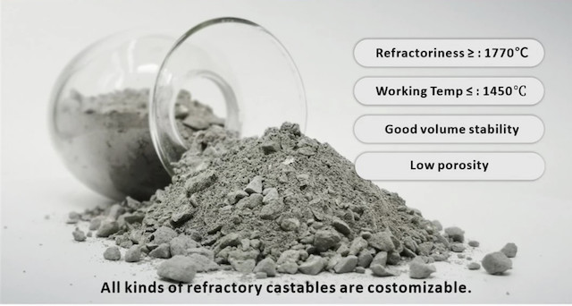 High Temperature Refractory Insulation High Alumina Castable Lightweight
