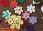 Beige Cotton Crochet Venise Lace Collar Gorgeous Flower Motif Neckline Bib