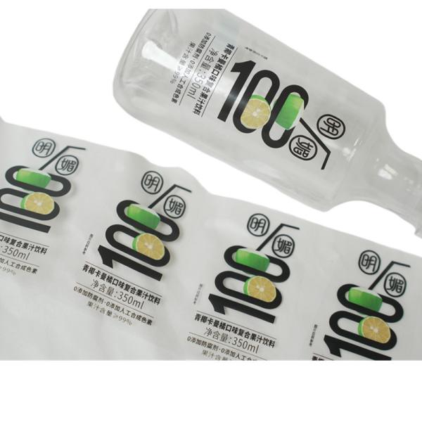 Transparent and Non-Transparent Beverage Bottle Label for Different Branding Needs