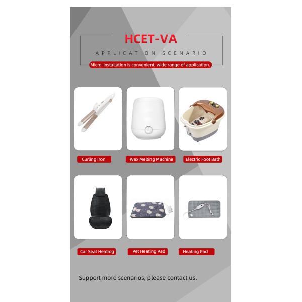 HCET VA1/VAA1 Bimetal Creep Action Thermostat Adjustable Temperature Overheat Protection