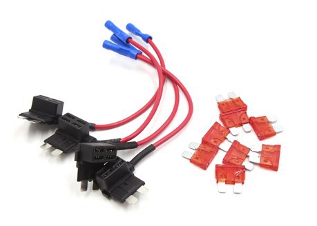 Standard ATC ATO Regular 19x19x4mm Automotive Style Auto Blade Fuse 10A 32V Red For Auto Fuse Holder Tap Adapter