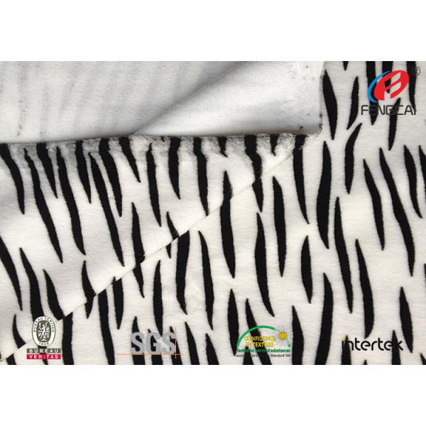 Rotary Animal Print Minky Plush Fabric Warp Knitted 3-4 Grade Colour Fastness