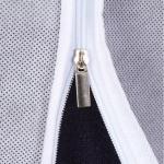 White Reusable Eco Suit Protector Garment Bag , Portable Hanging Dress Bag