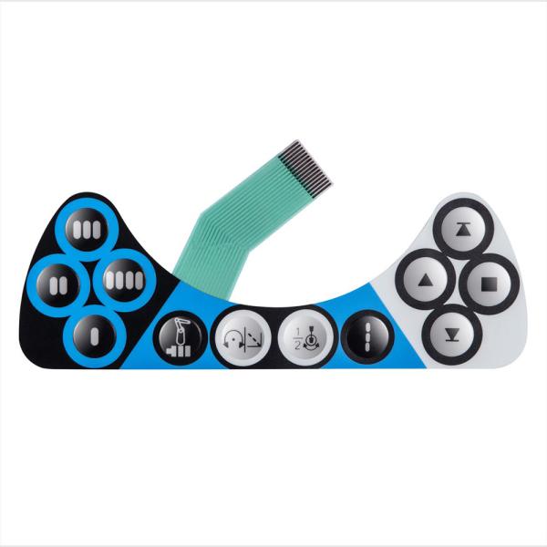 OEM PET Circuit Membrane Switch Custom Design With Metal Dome