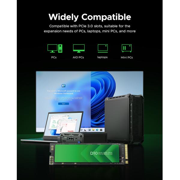 High Speed PCIe 3.0 Interface M.2 SSD with 128GB Capacity and SATA 6Gb/s Controller