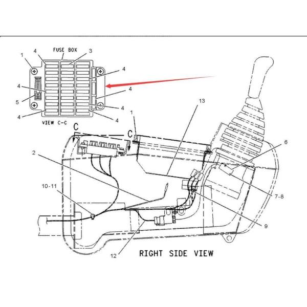 1114812 111-4812 Engine Fuse Box Base for 320B Excavator Parts