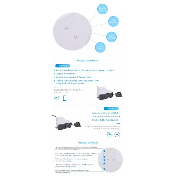 Smart Waterproof Wifi Plug Socket 16A EU Version Tuya With Alexa Google Home