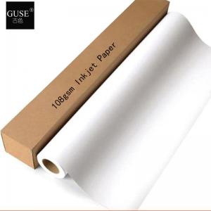 China 108GSM Large Format Matte Coated Paper 0.61 For Inkjet Printers on sale