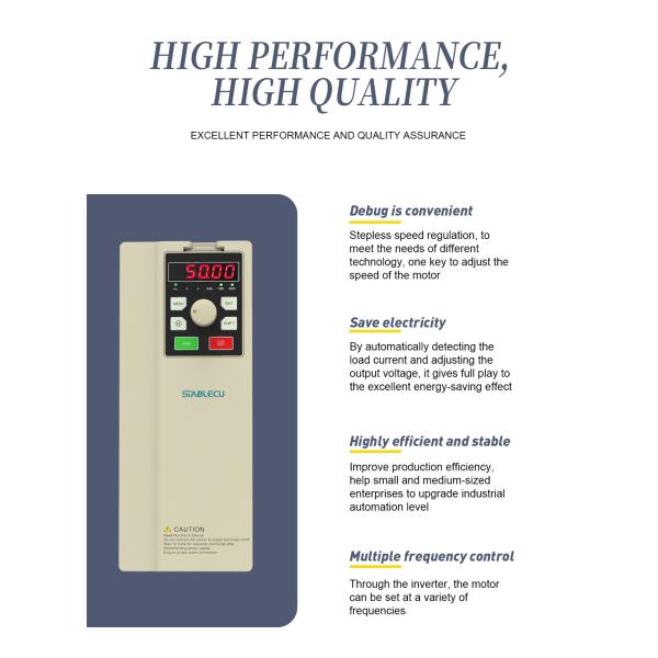 3000Hz Vector Frequency Inverter AC Drive 5.5KW 11KW For Compact Automation