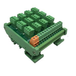 China PLC Sensor Signal Input Distribution Module Terminal Blocks Connection Board 12 Arrays on sale
