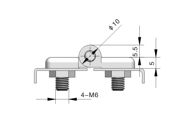 Rotation External Cabinet Door Hinges Zinc Alloy For Tool Box