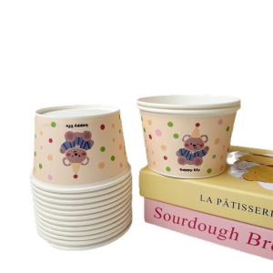 Quality Take Away Paper Bowl 500ml 600ml Salad Round Container Bowls for sale