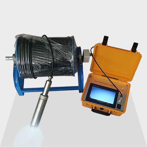 Integrated Borehole Inspection Camera System 200m Depth 12V Yellow Color