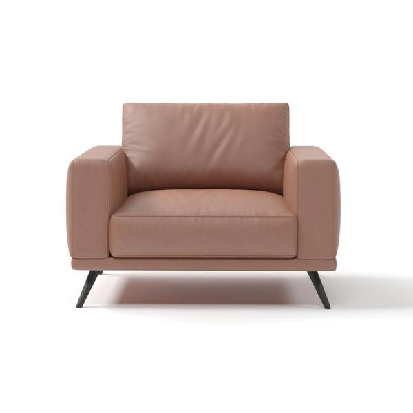 Simple Office Furniture Sofa Modular Brown Synthetic Leather Sofa Set