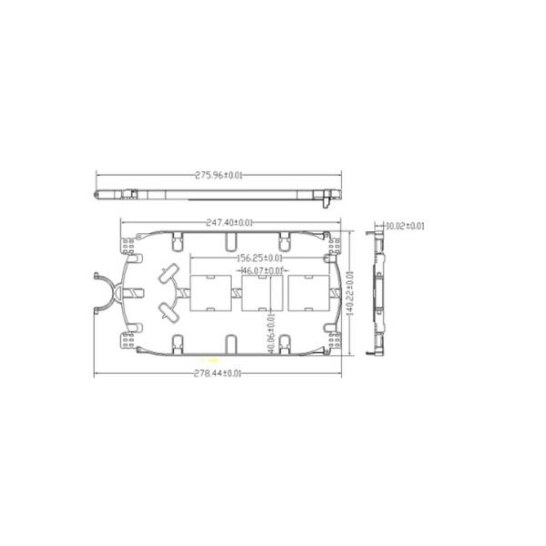 duct mounting Fiber Optic Joint Closure