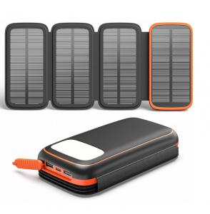 China OEM 12V Portable Solar Panel Solar Powerbank Charger 27000mAh on sale
