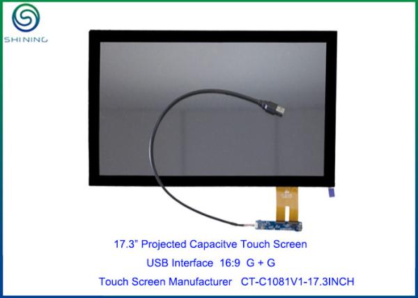 Buy 17.3" Medical Touch Screen With USB Interface For 16:9 HD LCD Panel, Projected Capacitive Technology With Custom Ability at wholesale prices