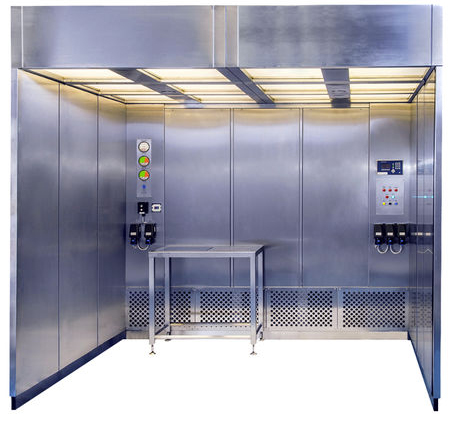 SS304 0.6m/S Negative Pressure Weighing Chamber HEPA Filter