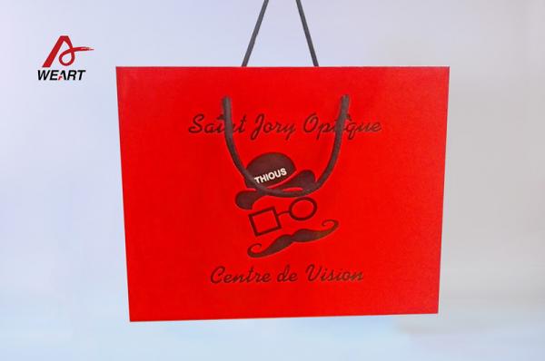 Buy Custom Design Logo Printed Art Paper Shopping Bag For Cloth With Handle at wholesale prices