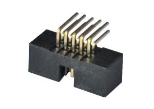 Quality One Row Box Header Connector Right Angle Type PCB Board Gold Flash for sale