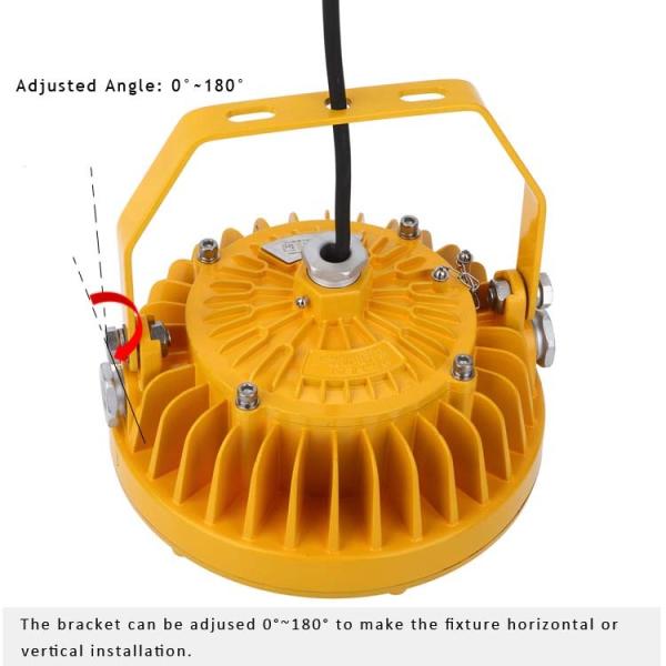 IP65 Waterproof Explosion Proof Light Fixtures Led 50W 8000Lm Simple Installation