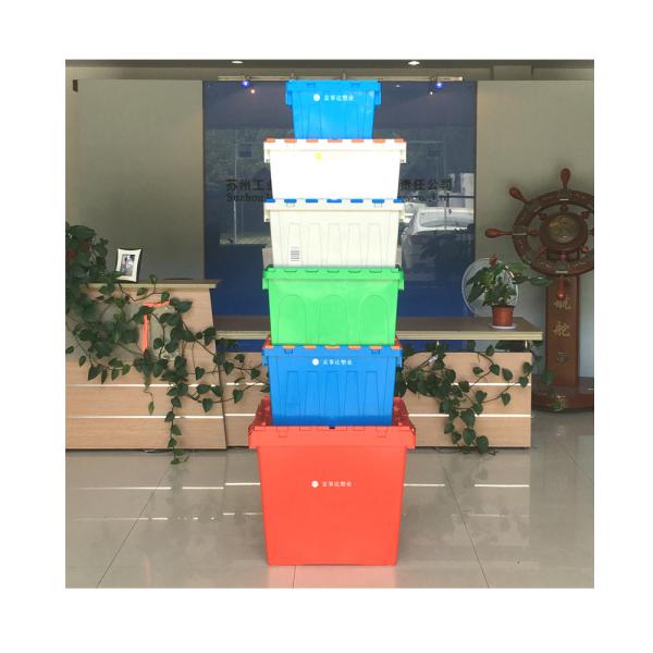 Buy Stackable Plastic Container Customized Color NO Foldable Ideal for Moving and Storage at wholesale prices