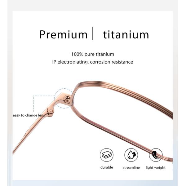 CE Pure Titanium Glasses Frames Square Full Optical 3 Color For Men