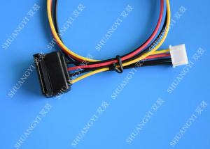 Quality 15Pin SATA Male to 4Pin Molex Female Power Cable Computer Use for sale