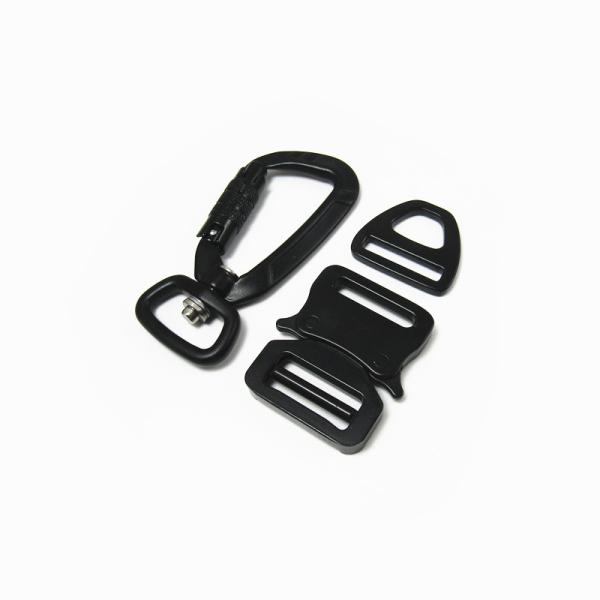 Hot Sell Triangle Buckle Adjustable Slide Quick Release Buckles Dog Hooks Set For Dog Collar/Leashes