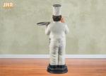 Smiling Fat Polyresin Chef Statue Resin Chef Sculpture French Chef Figurine