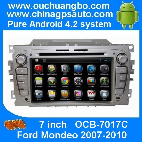 Ouchuangbo Android 4.2 Car DVD Radio GPS Navi Video Ford Mondeo 2007-2010 3G Wifi swc USB
