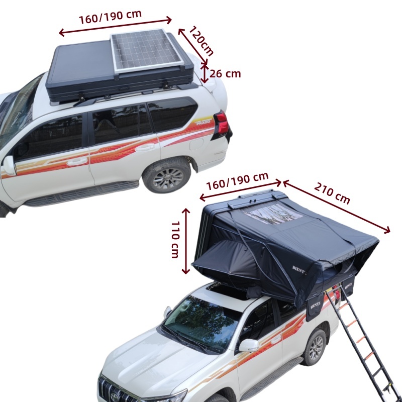 XXL Large 4 People Jeep Wrangler Starry Sky Roof Top Tent Hard Shell