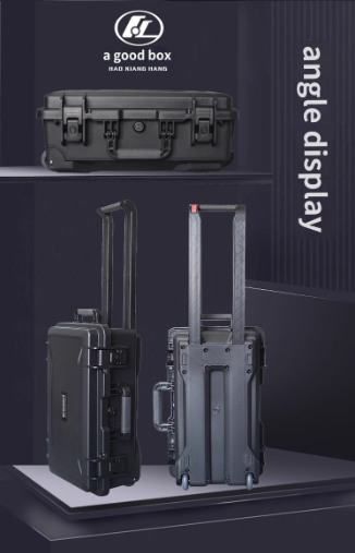 Customizable IP67 Waterproof Flight Case with Pull Rod Wheel for Photographic and Electronic Equipment