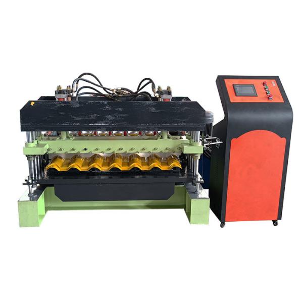 Color Steel Coil Metal Sheet Roof Glazed Tile Roll Forming Machine Width 1100mm